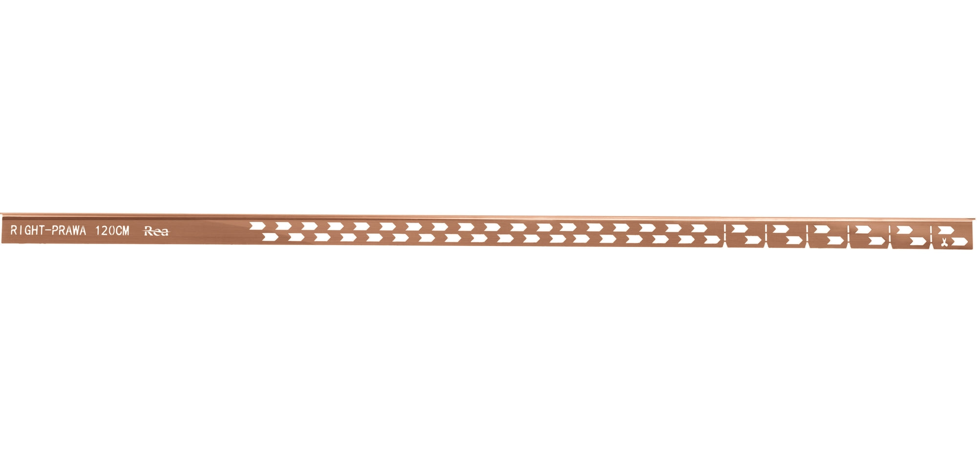 Listwa Spadkowa Brodzikowa 120cm Miedź Szczotkowana Lewy 6