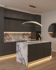 Lampa Sufitowa Wisząca Led G124-cp Złota  5
