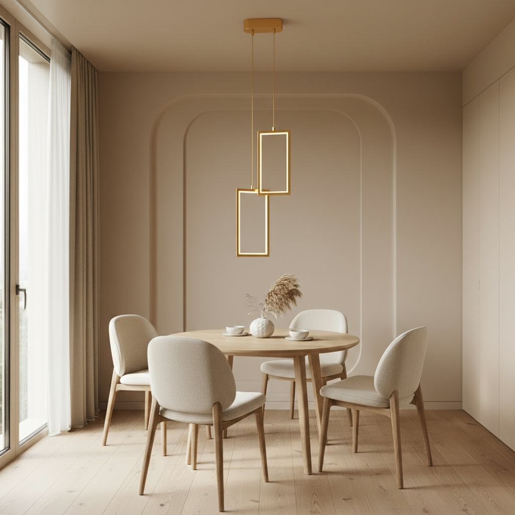 Lampa Sufitowa Wisząca Led Lhj086-2cp Złota  4
