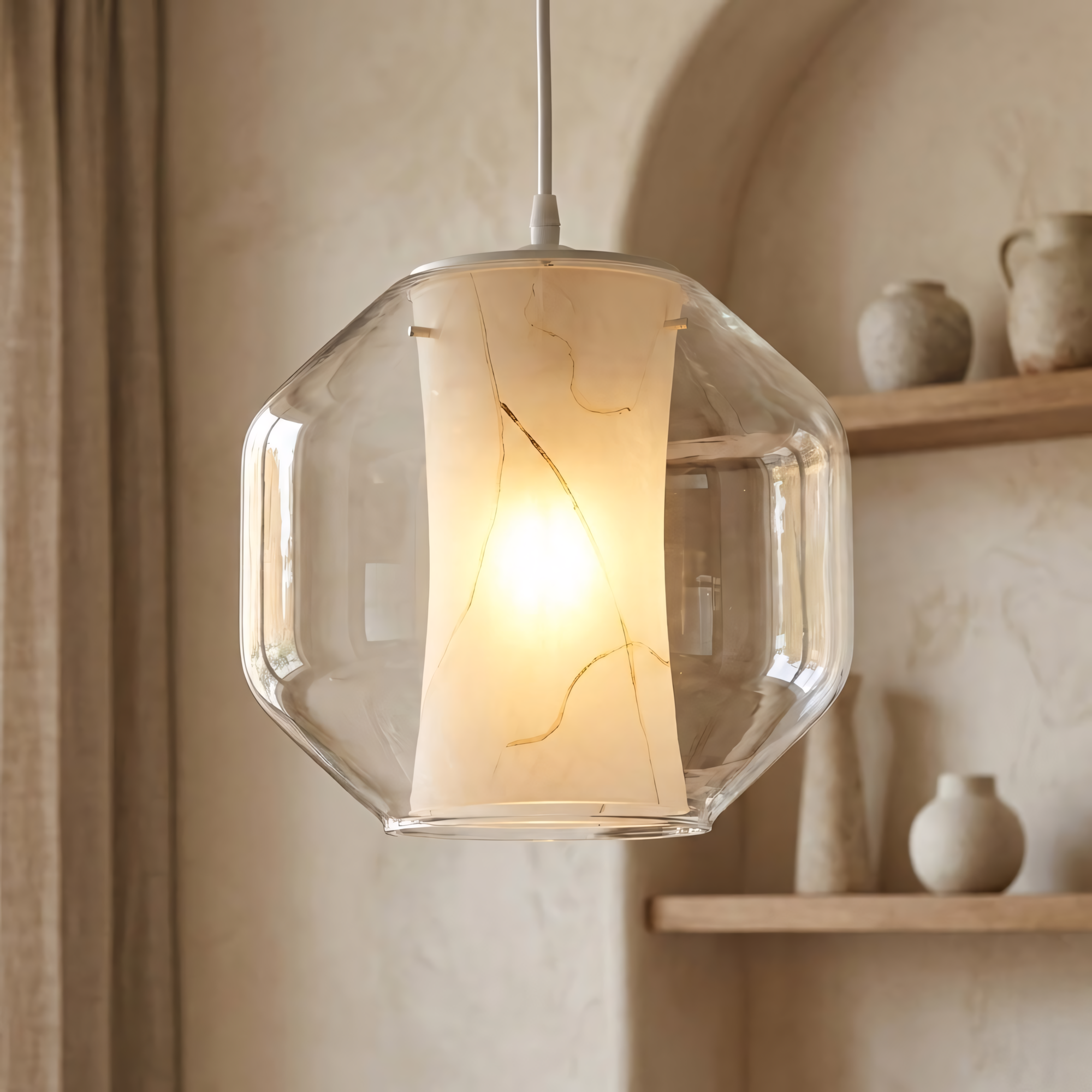 LAMPA SUFITOWA WISZĄCA   APP908-1CP Marble  11