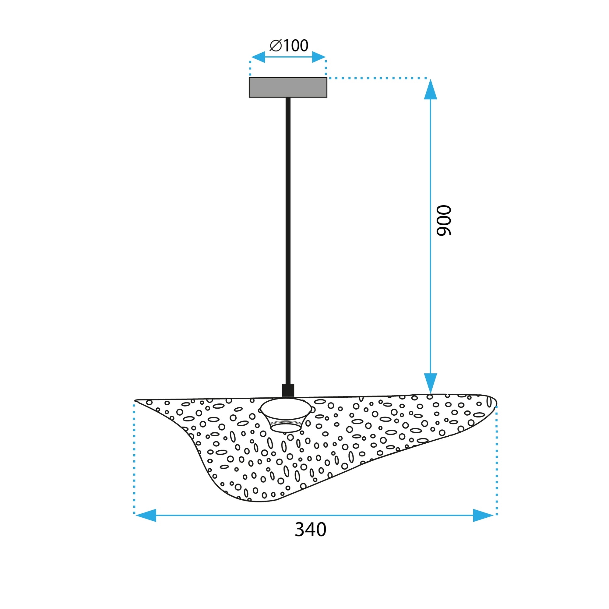 LAMPA SUFITOWA WISZĄCA APP1467-1CP czarna/złota  7