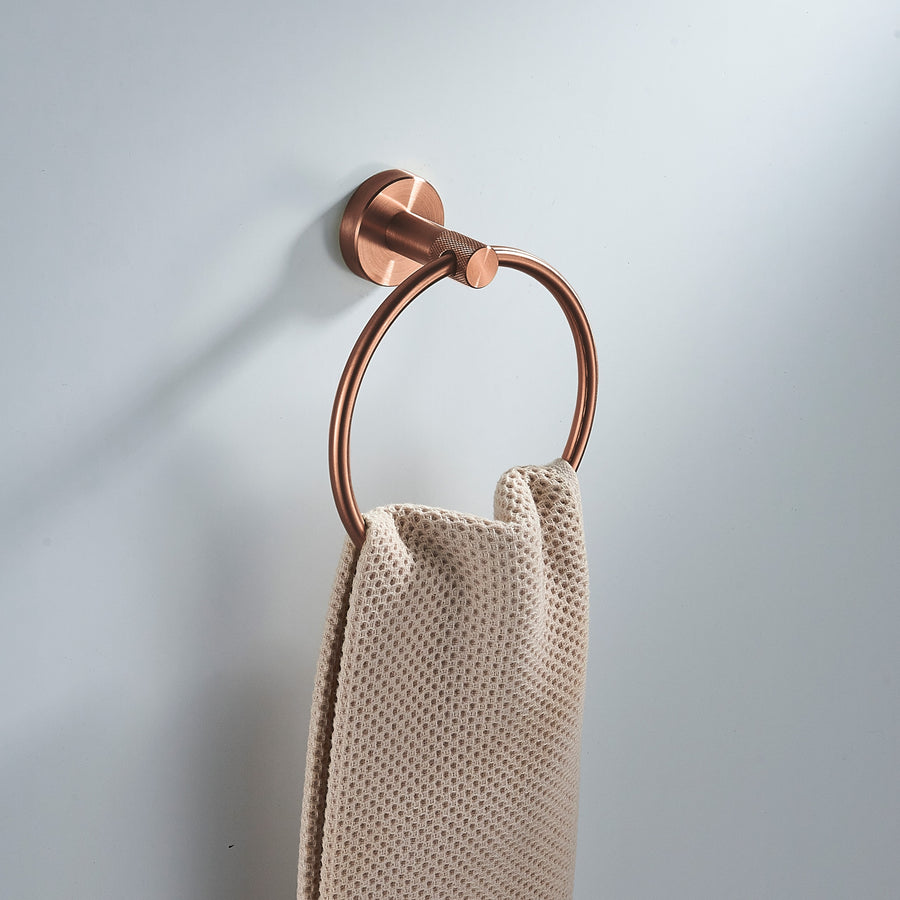 Wieszak łazienkowy RING 6610 Modern Miedź Szczotkowana  2