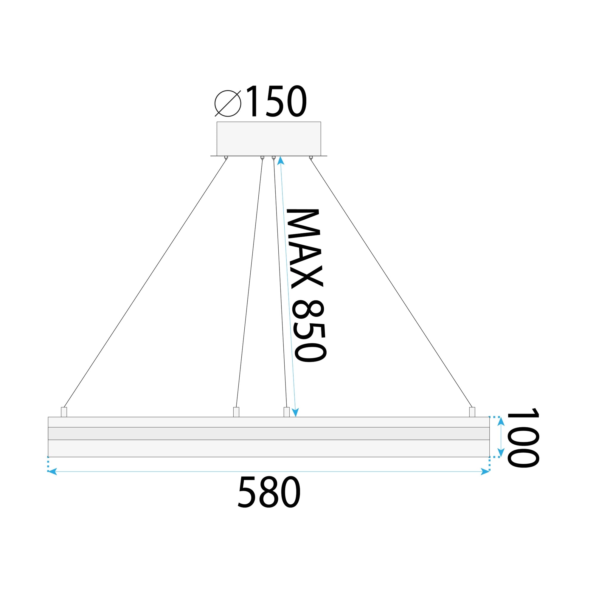 Lampa Sufitowa Wisząca Led App1672-cp Gold  9