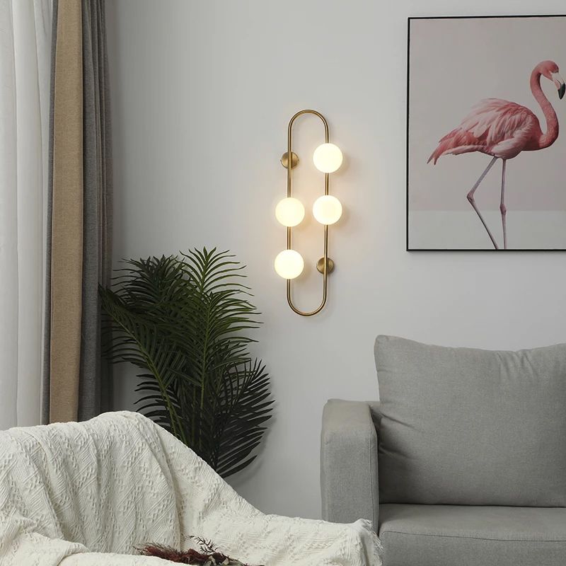 LAMPA ŚCIENNA KINKIET APP1144-4W złota