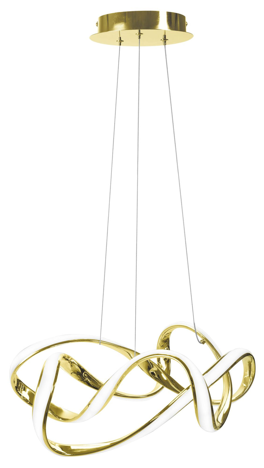 Lampa sufitowa nowoczesna LED + PILOT EVE APP821-CP  Złota