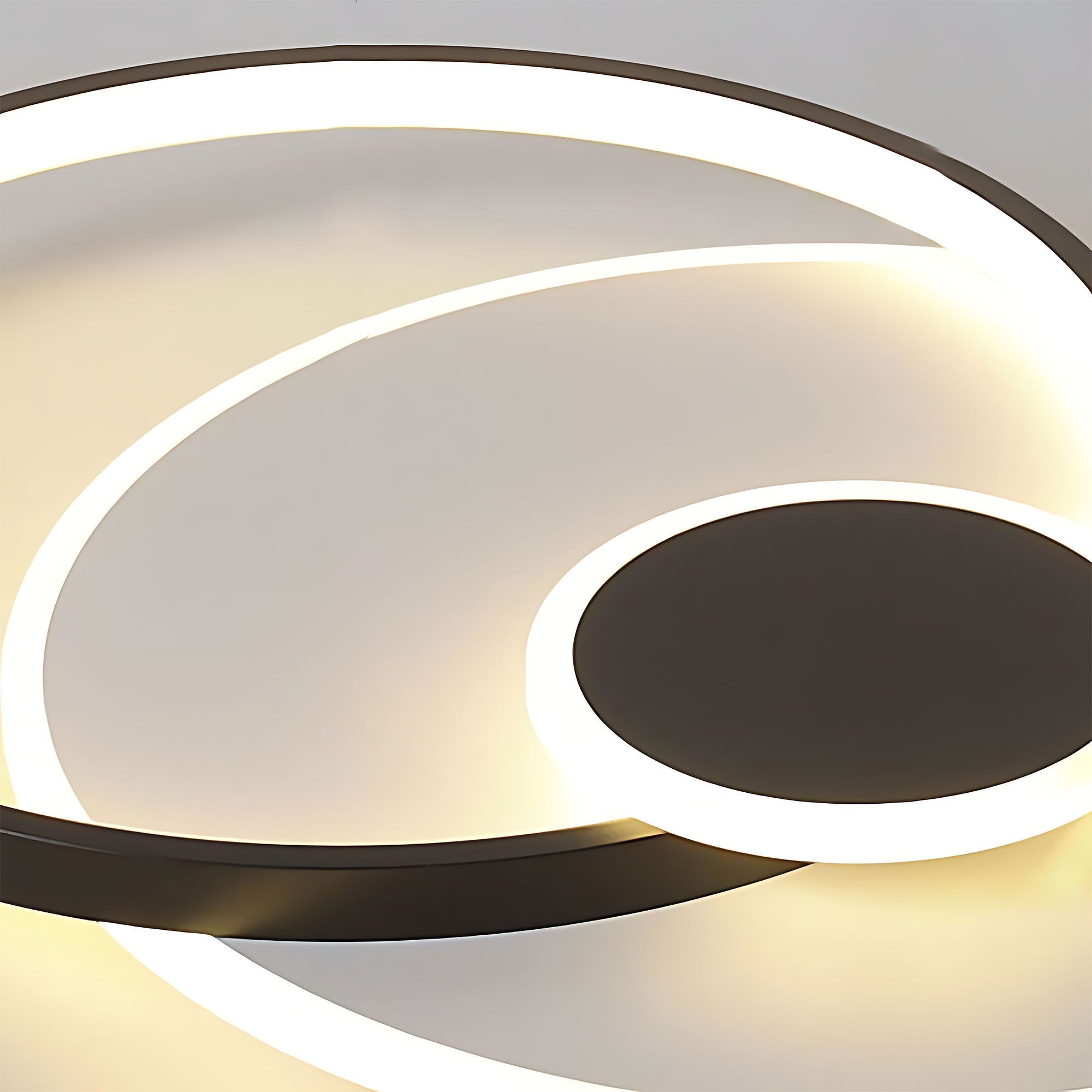 Lampa sufitowa APP1709-C plafon LED Czarny + pilot  5
