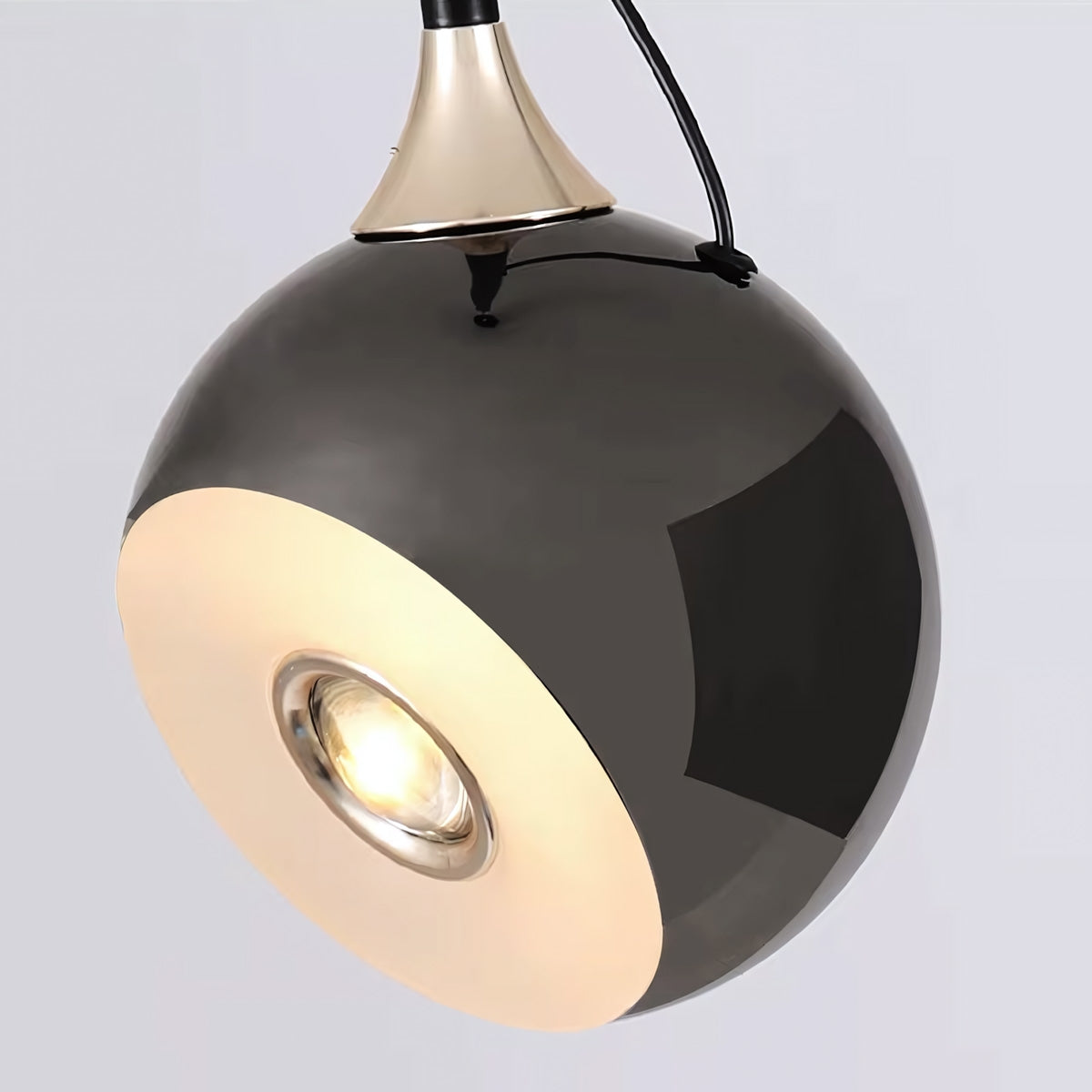 Lampa Sufitowa Wisząca Led G087-1cp Czarna Metaliczna  4