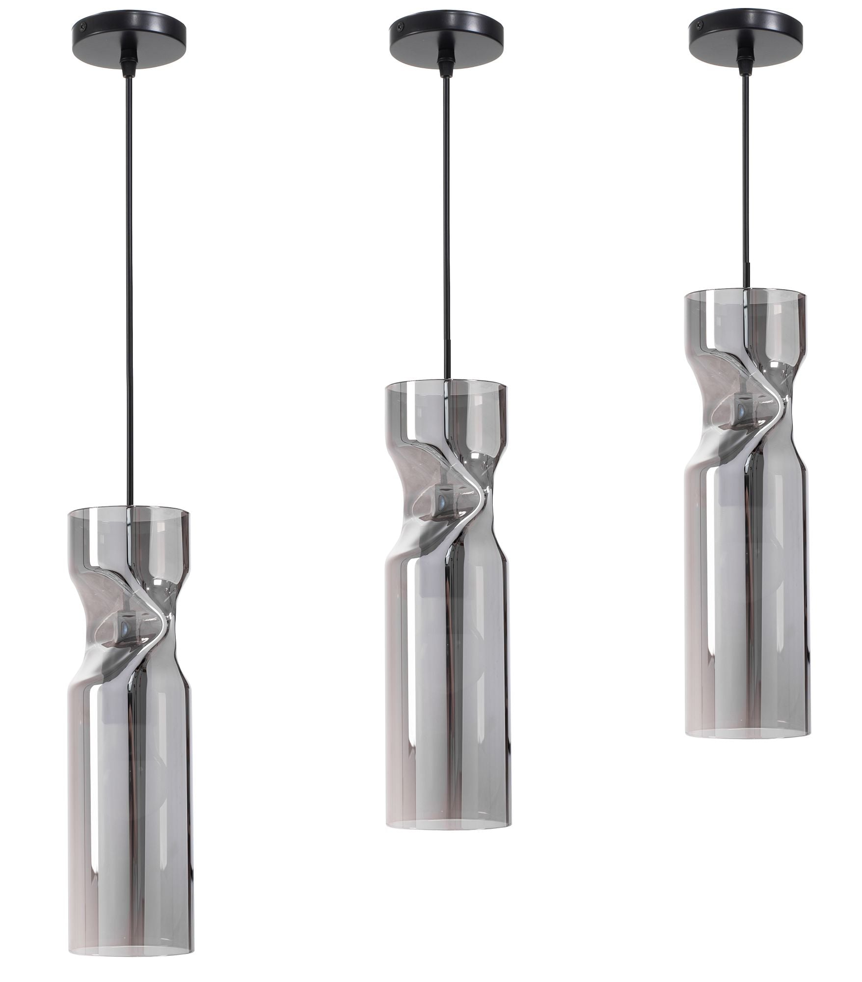 Lampa Sufitowa Wisząca Szklana APP900-1CP Dark