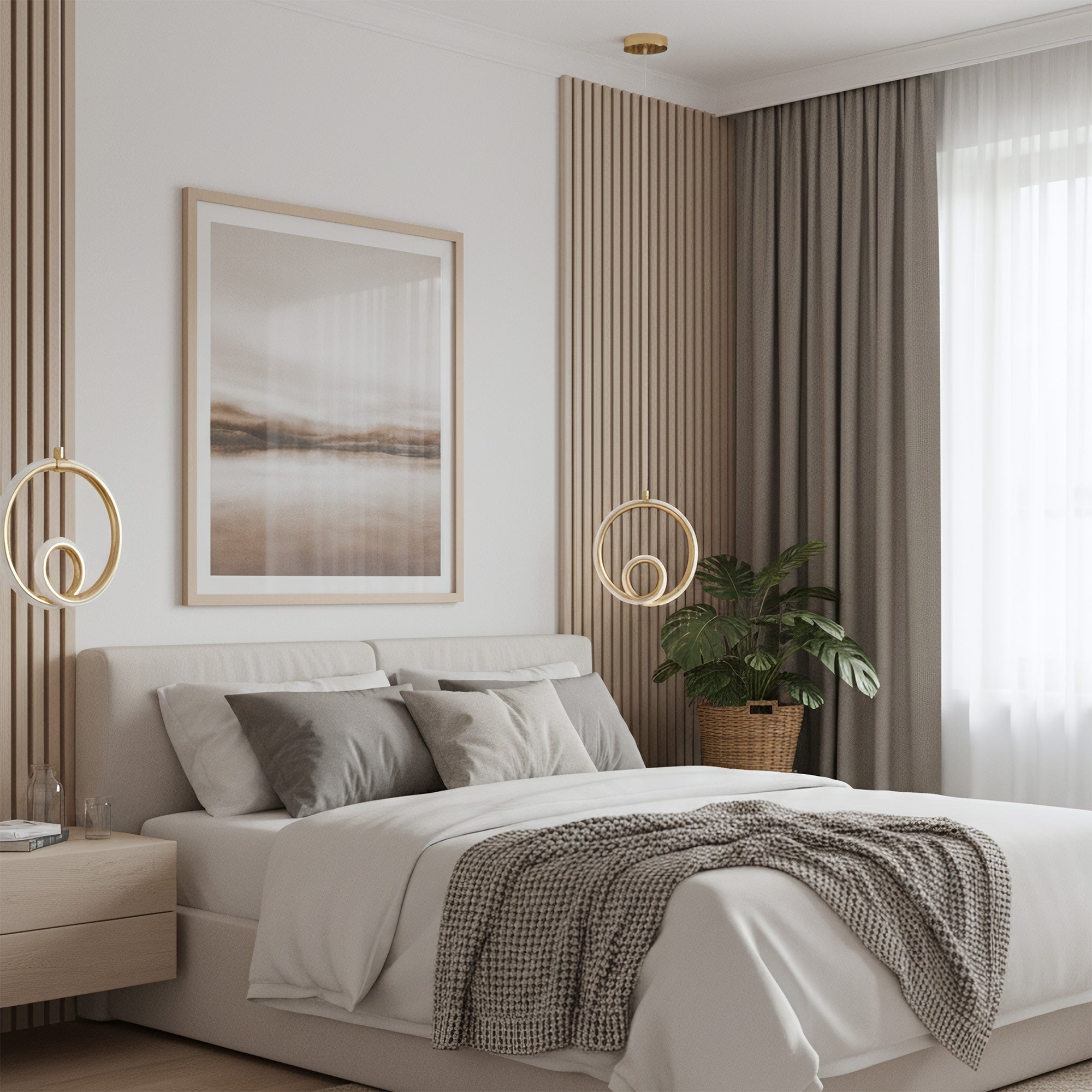 Lampa Sufitowa Wisząca Led Lhj094-1cp Złota  4