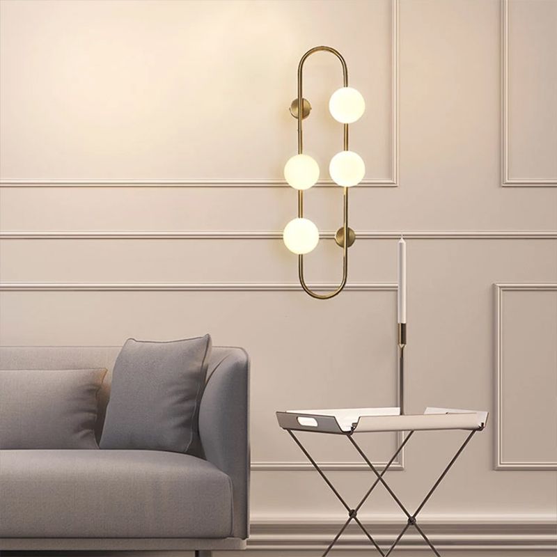 LAMPA ŚCIENNA KINKIET APP1144-4W złota