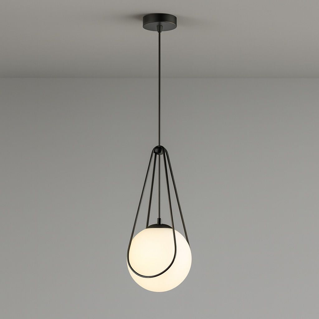 Lampa Sufitowa Wisząca APP1792-1CP 20cm Czarna  8