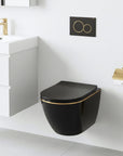 Misa Wc Podwieszana Rea Carlo Mini Tornado Black Gold Egde  2