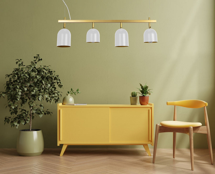 Lampa Wisząca APP1030-4CP Biała