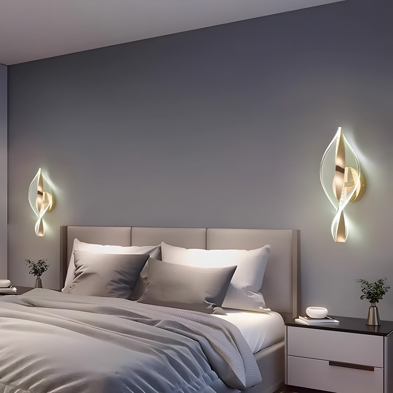Kinkiet Led G031-w Złoty  6