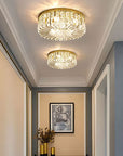 LAMPA KRYSZTAŁOWA PLAFON APP1728-6C 50 cm ZŁOTA  2