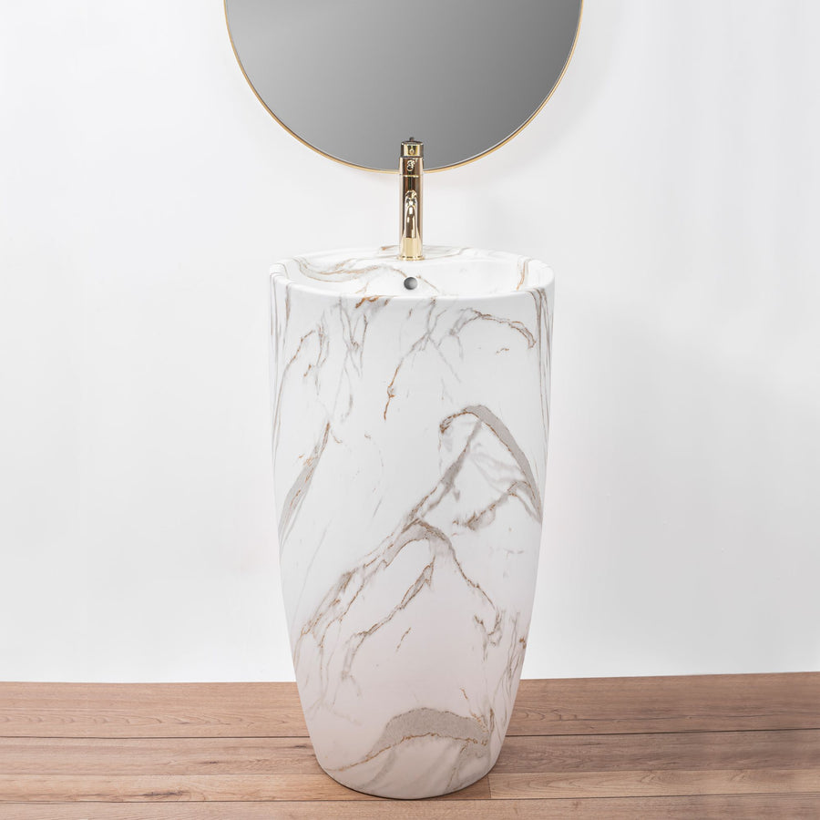 Umywalka Ceramiczna Wolnostojąca Anya Lava mat
