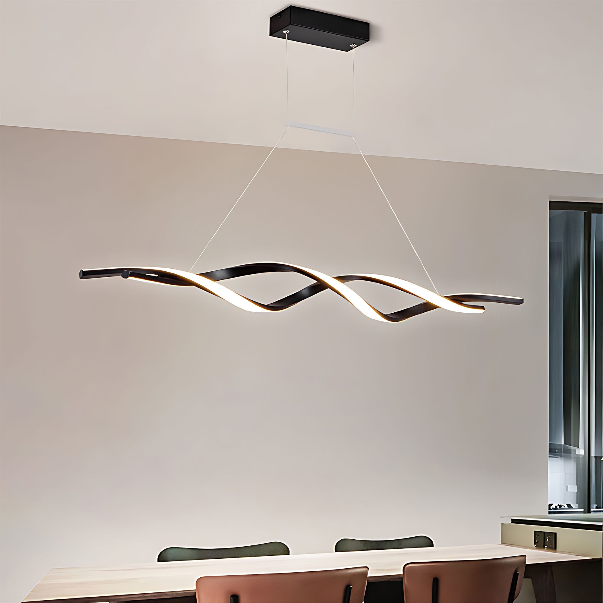 Lampa Sufitowa Wisząca Led Lhj020-cp Czarna  14