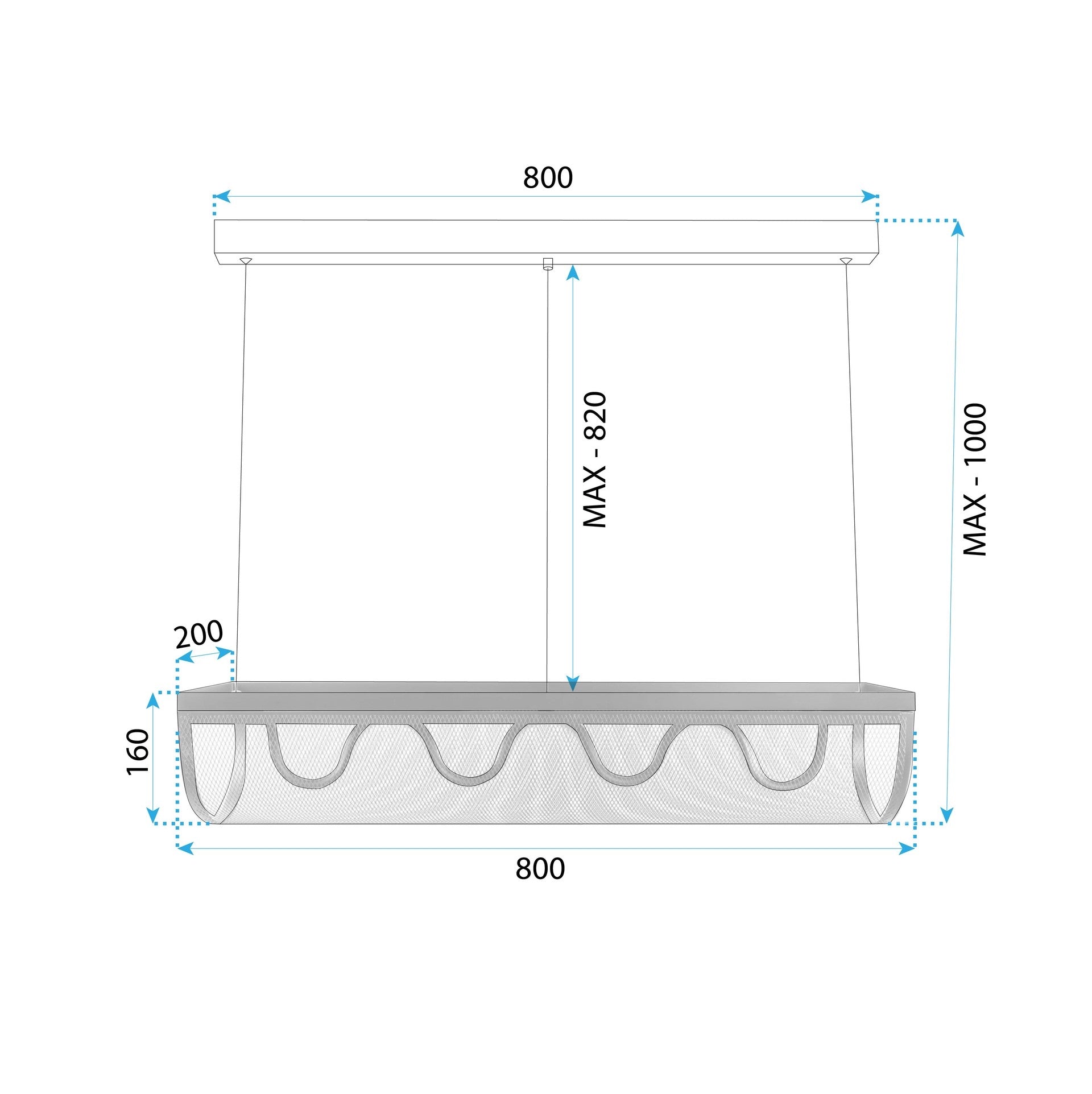 Lampa Sufitowa Wisząca Led App1409-cp  11