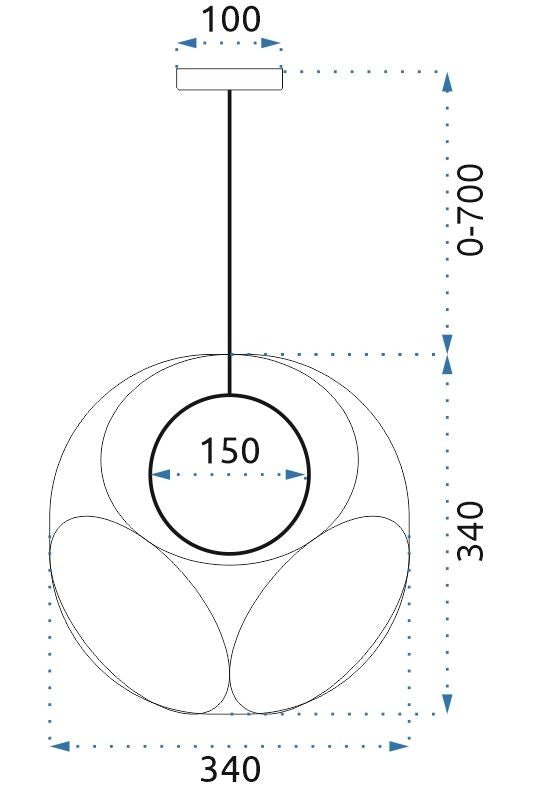 Lampa Wisząca APP1019-1CP  6