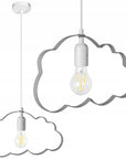 LAMPA WISZĄCA CHMURKA SZARA  1