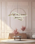Lampa Wisząca Led G036-cp Złota  2