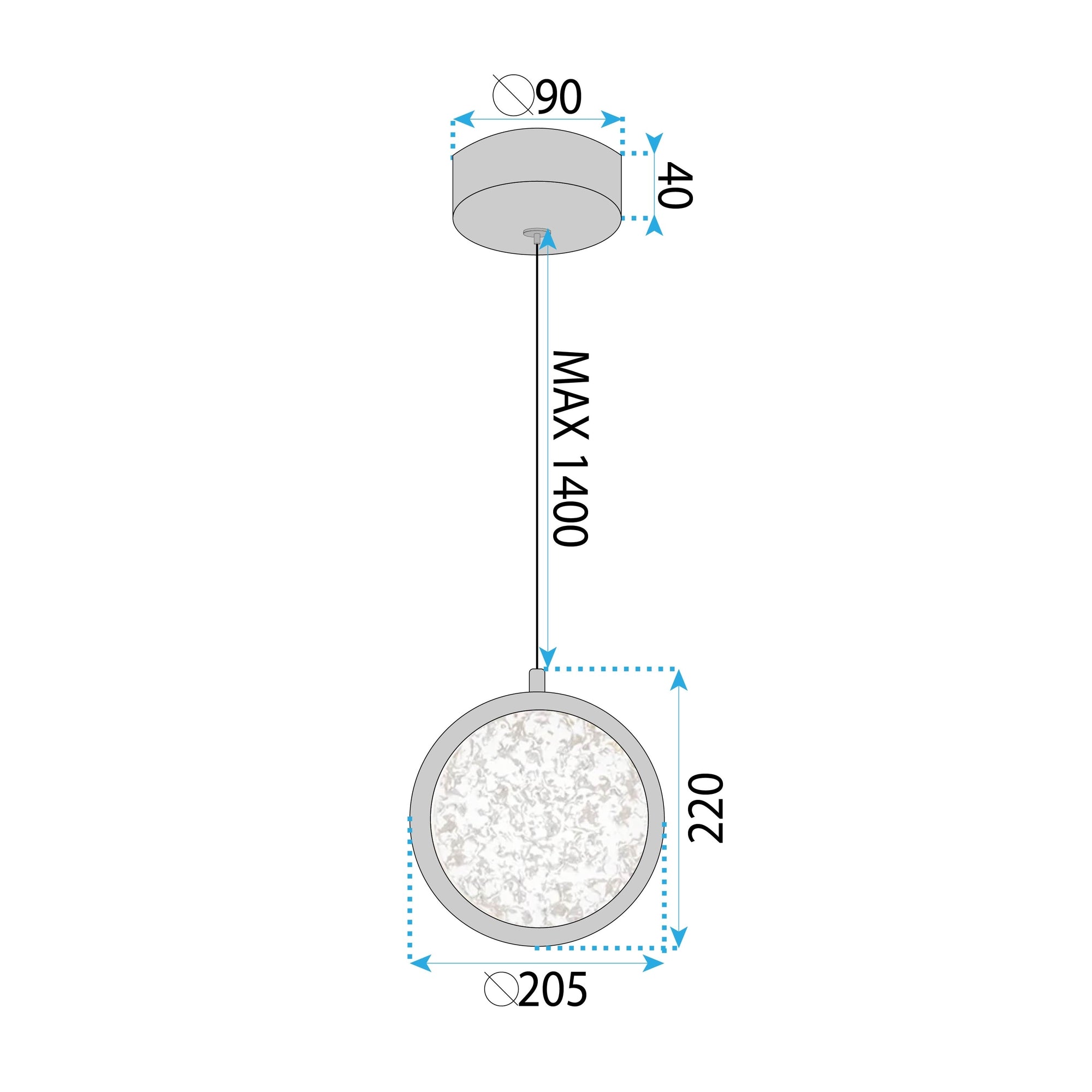 Lampa Wisząca Kryształowa Led Lhj100-1cp Złota  7