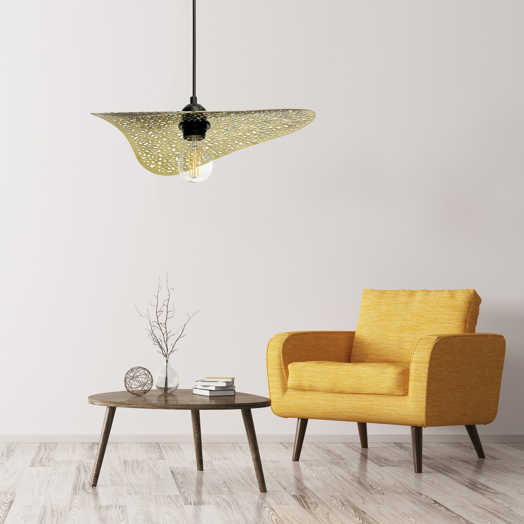 LAMPA SUFITOWA WISZĄCA APP1467-1CP czarna/złota  3