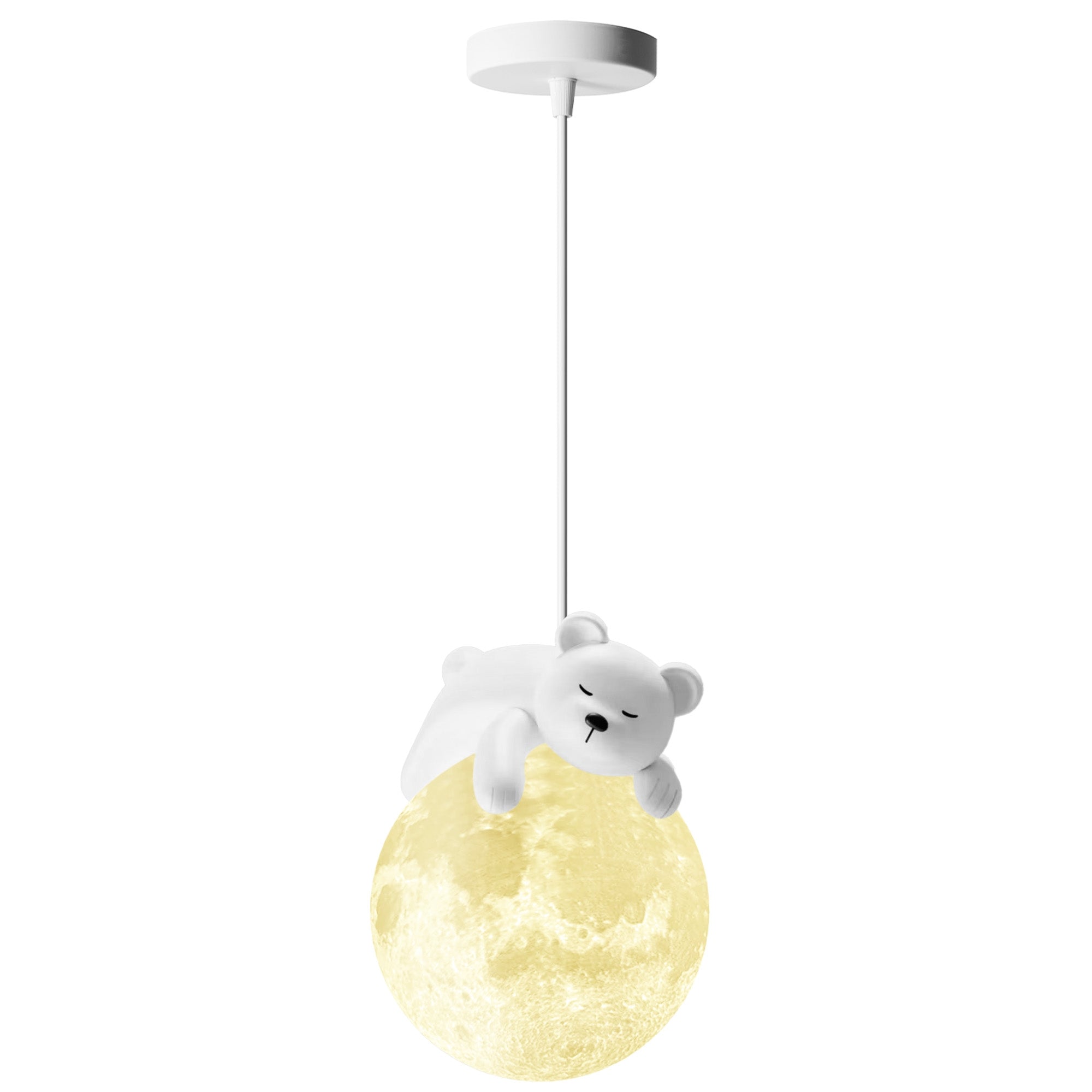 LAMPA SUFITOWA WISZĄCA WHITE BEAR APP1597-1CP  9