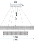 Lampa Wisząca Led Kryształowa Ms006-cp Chrom  7