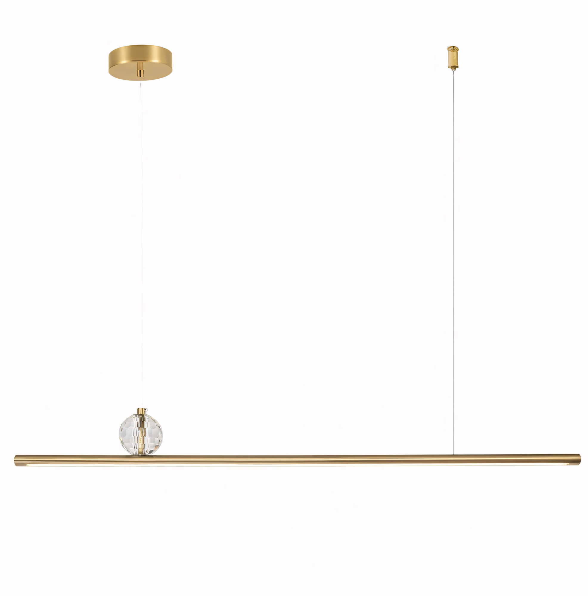 Lampa wisząca LED APP1778-CP Złota Szczotkowana  1