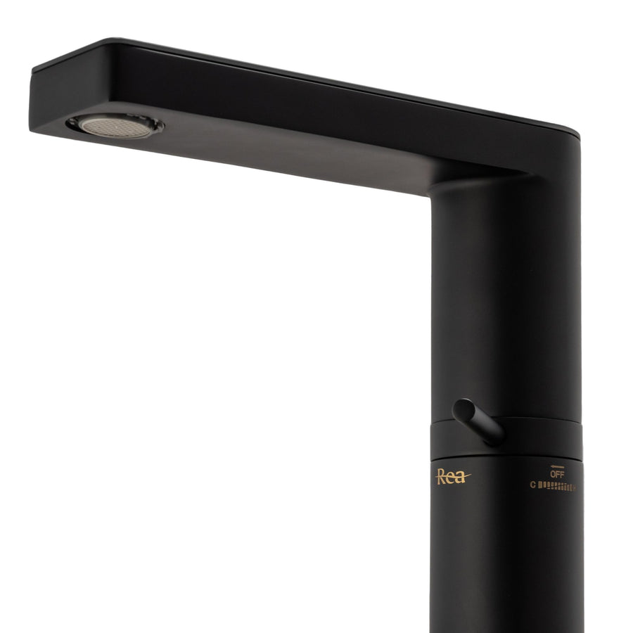 Bateria Umywalkowa REA AMAR LCD BLACK Czarna Niska