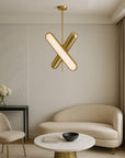Lampa Sufitowa Wisząca LED APP832-CP Złota  5