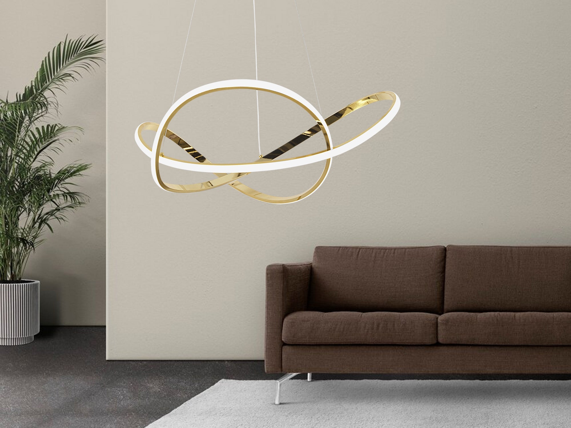 LAMPA WISZĄCA LED G078-1CP ZŁOTA  5