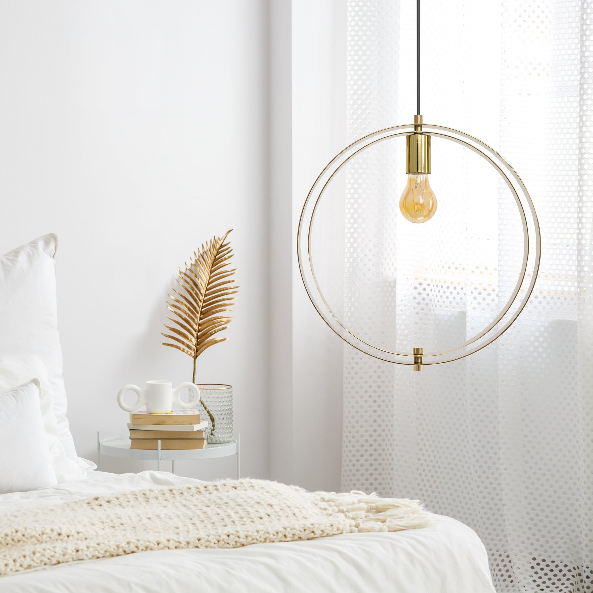 LAMPA SUFITOWA WISZĄCA GLAMOUR APP961-1CP Złota  4