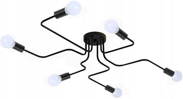 Lampa sufitowa/ścienna pająk Agaro 6