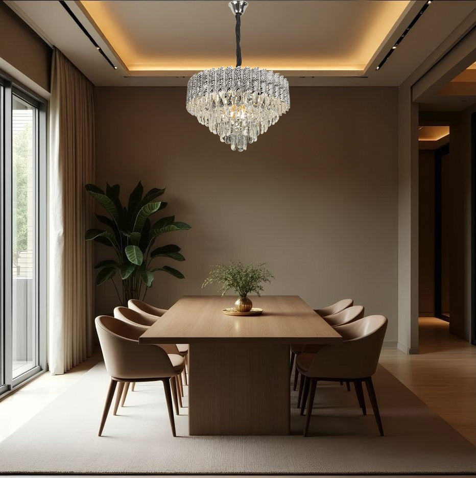Lampa Wisząca Z Kryształami G055-cp 50cm Chrom  3