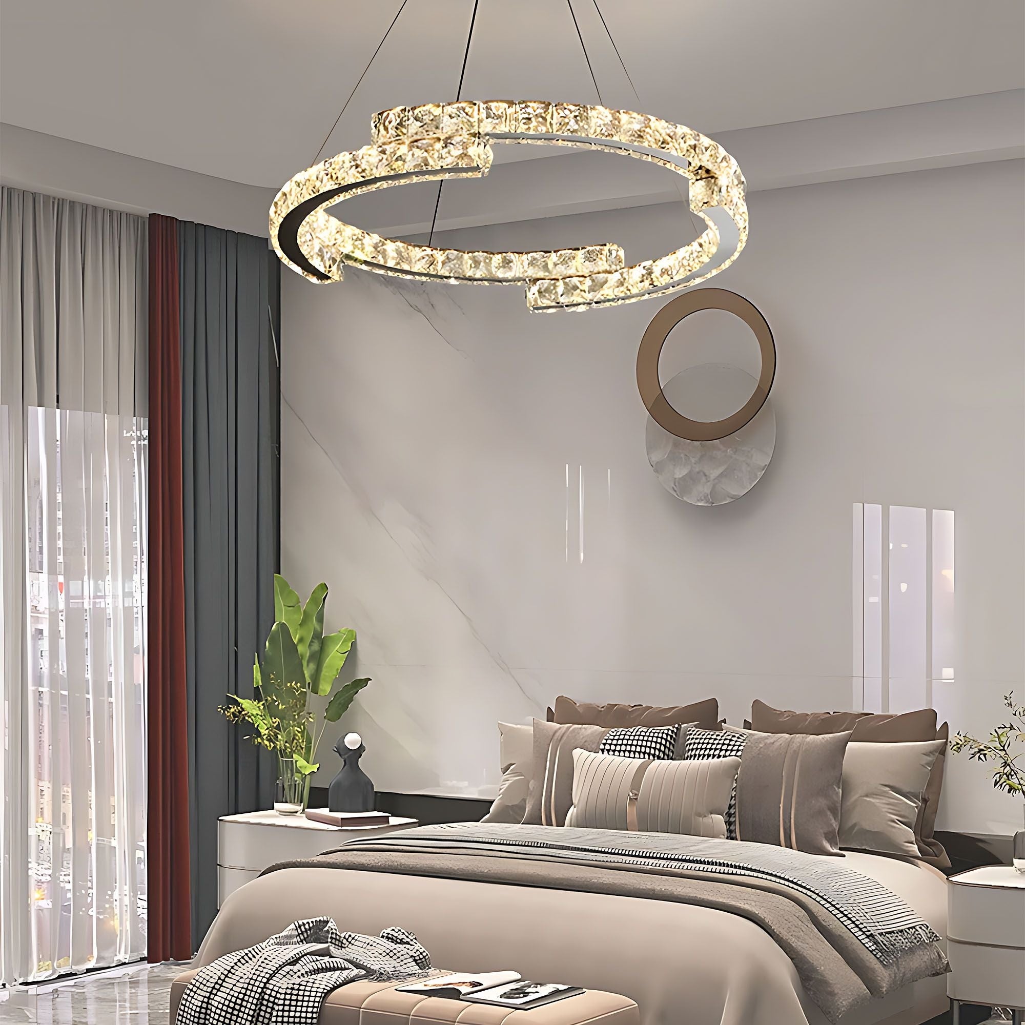 Lampa Sufitowa Wisząca Led App1770-cp Chrom 60cm  13