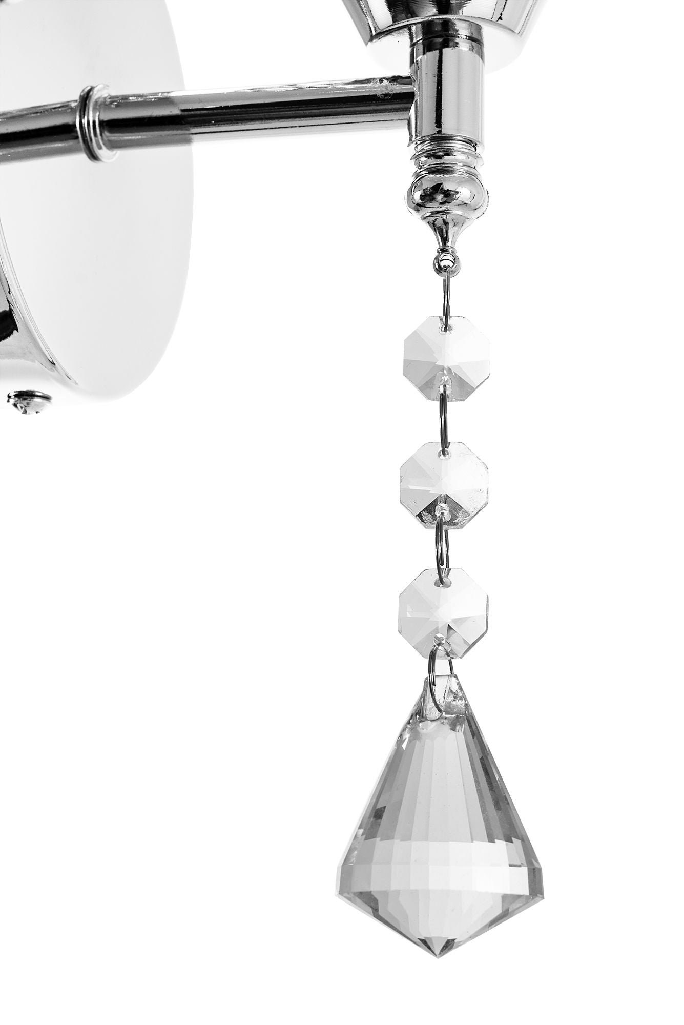 LAMPA ŚCIENNA KINKIET W STYLU GLAMOUR APP716-1W E27