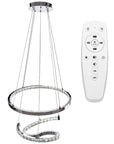 LAMPA KRYSZTAŁOWA WISZĄCA RING LED APP773-2CP