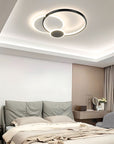 Lampa sufitowa APP1709-C plafon LED Czarny + pilot  2