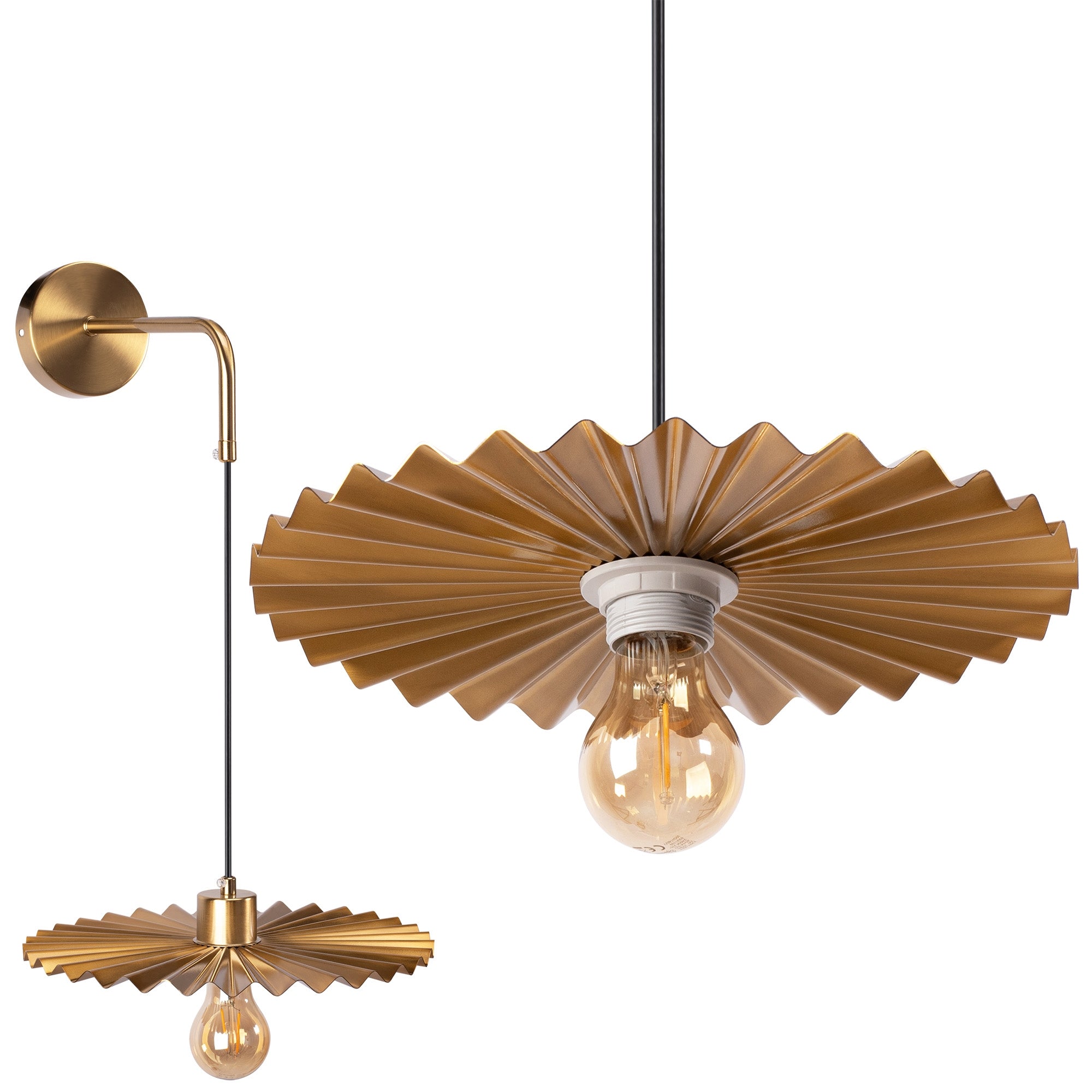 LAMPA ŚCIENNA KINKIET APP1356-1W Stare Złoto 30 cm  1