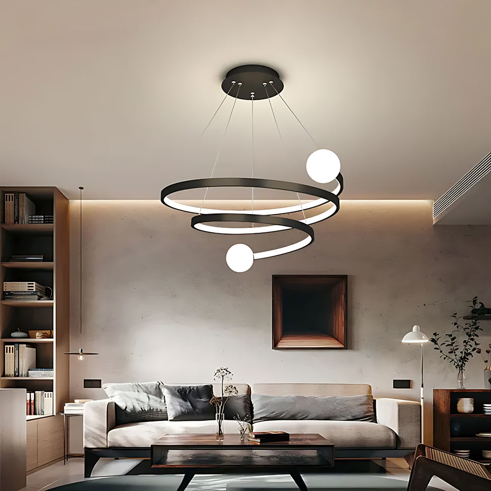 Lampa Wisząca Led Lhj029-cp Czarna  2