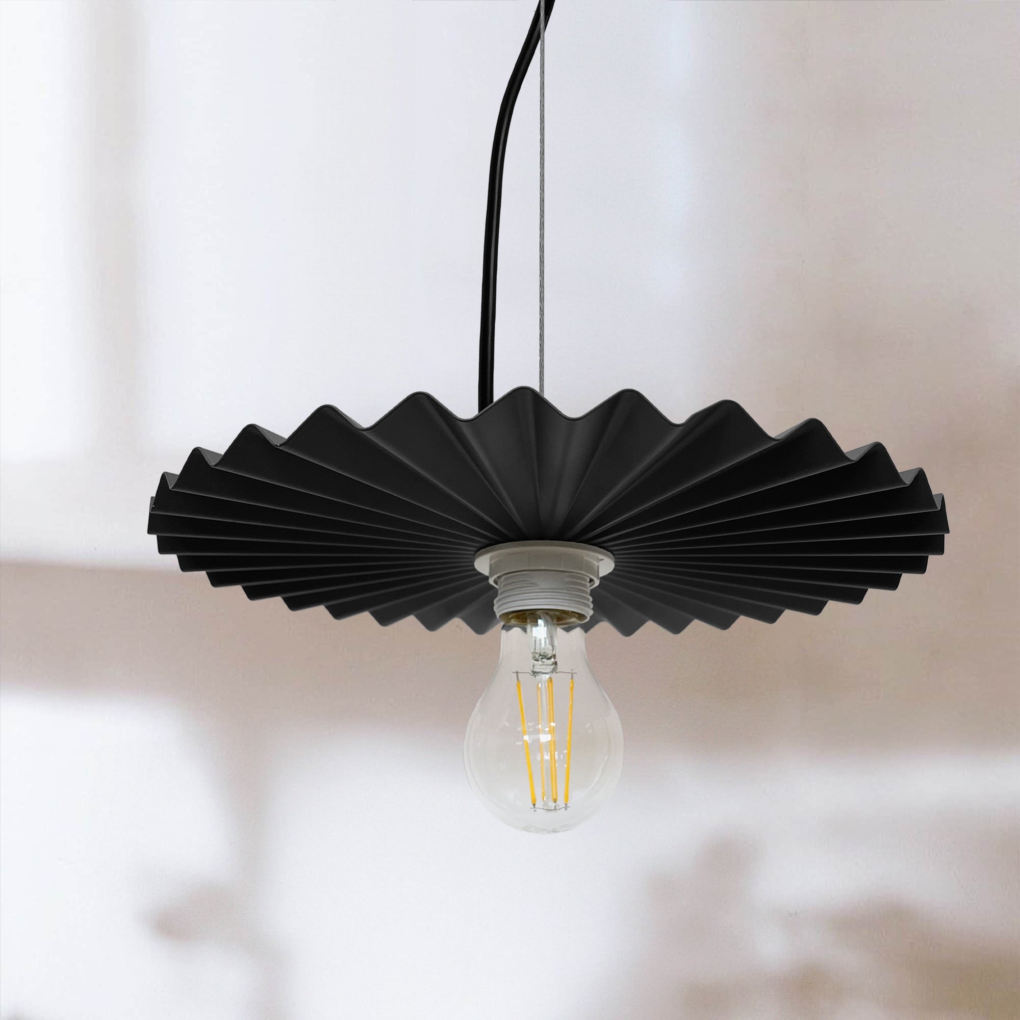 LAMPA SUFITOWA WISZĄCA APP1452-1CP Czarny  2