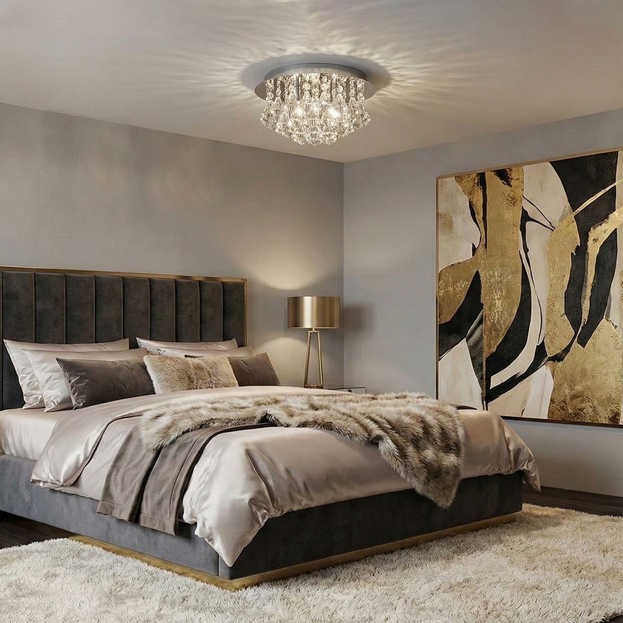 LAMPA KRYSZTAŁOWA PLAFON APP1039-3C CHROM  2