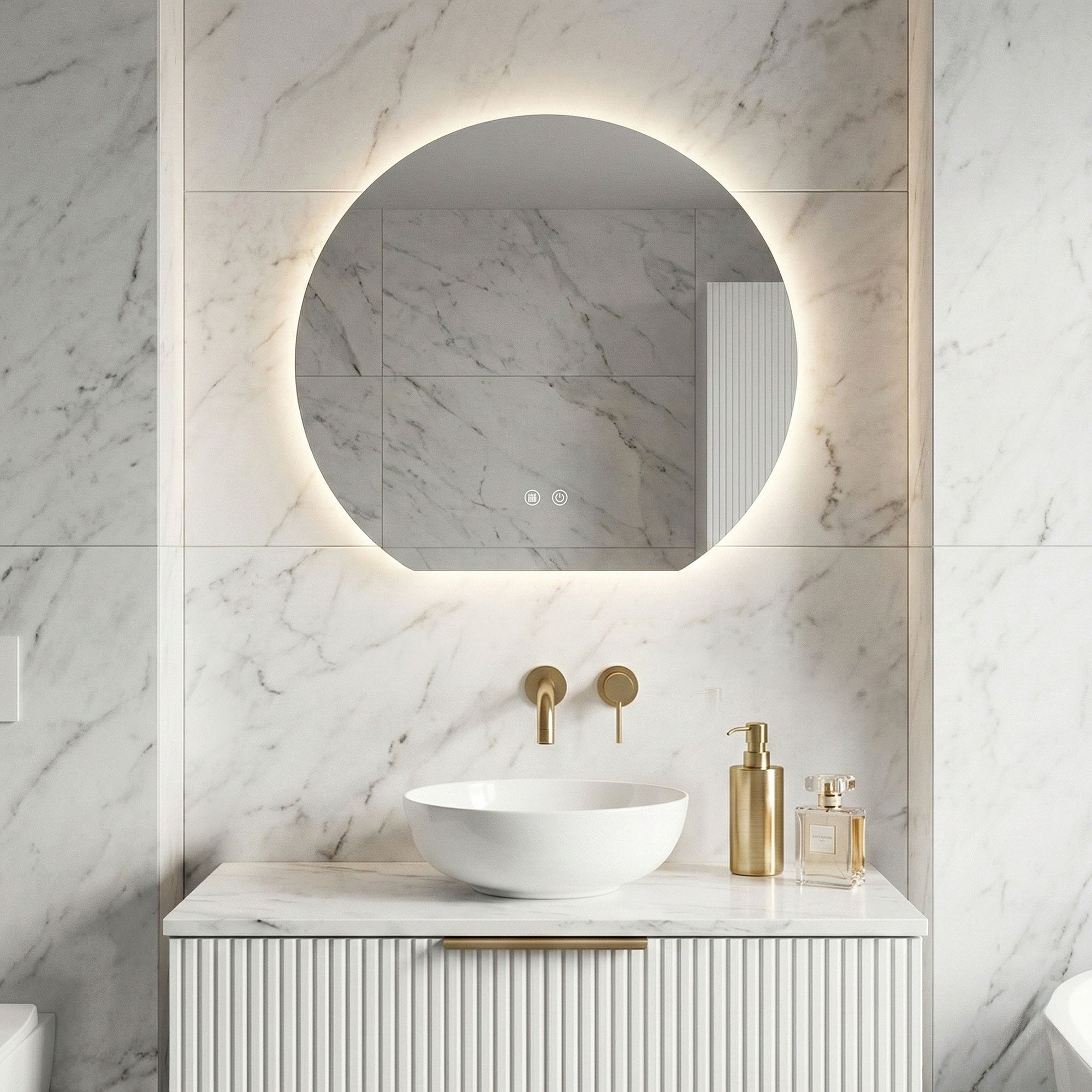 Lustro ścienne LED 70cm Fabio  3