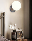 Lampa Ścienna Kinkiet Szklana Kula APP949-1W Czarna