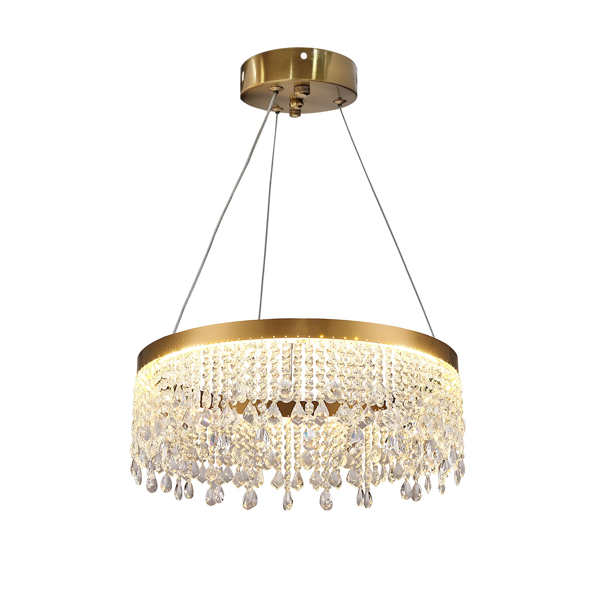 Lampa Sufitowa Wisząca Led APP1730-1CP Złota 40cm  1