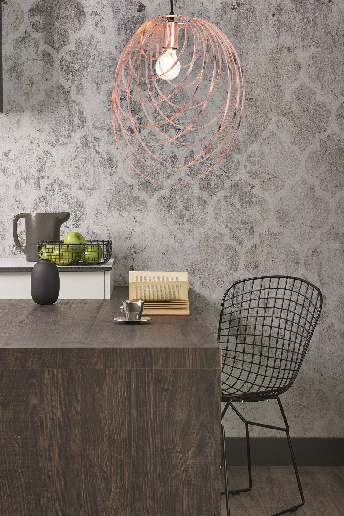 LAMPA SUFITOWA GEOMETRYCZNA  APP427-1CP Rózowe Złoto  3