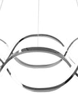 Lampa sufitowa nowoczesna LED + PILOT APP801-CP Twist Chrome  3
