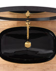 Umywalka Ceramiczna Nablatowa Rich Gold/Black